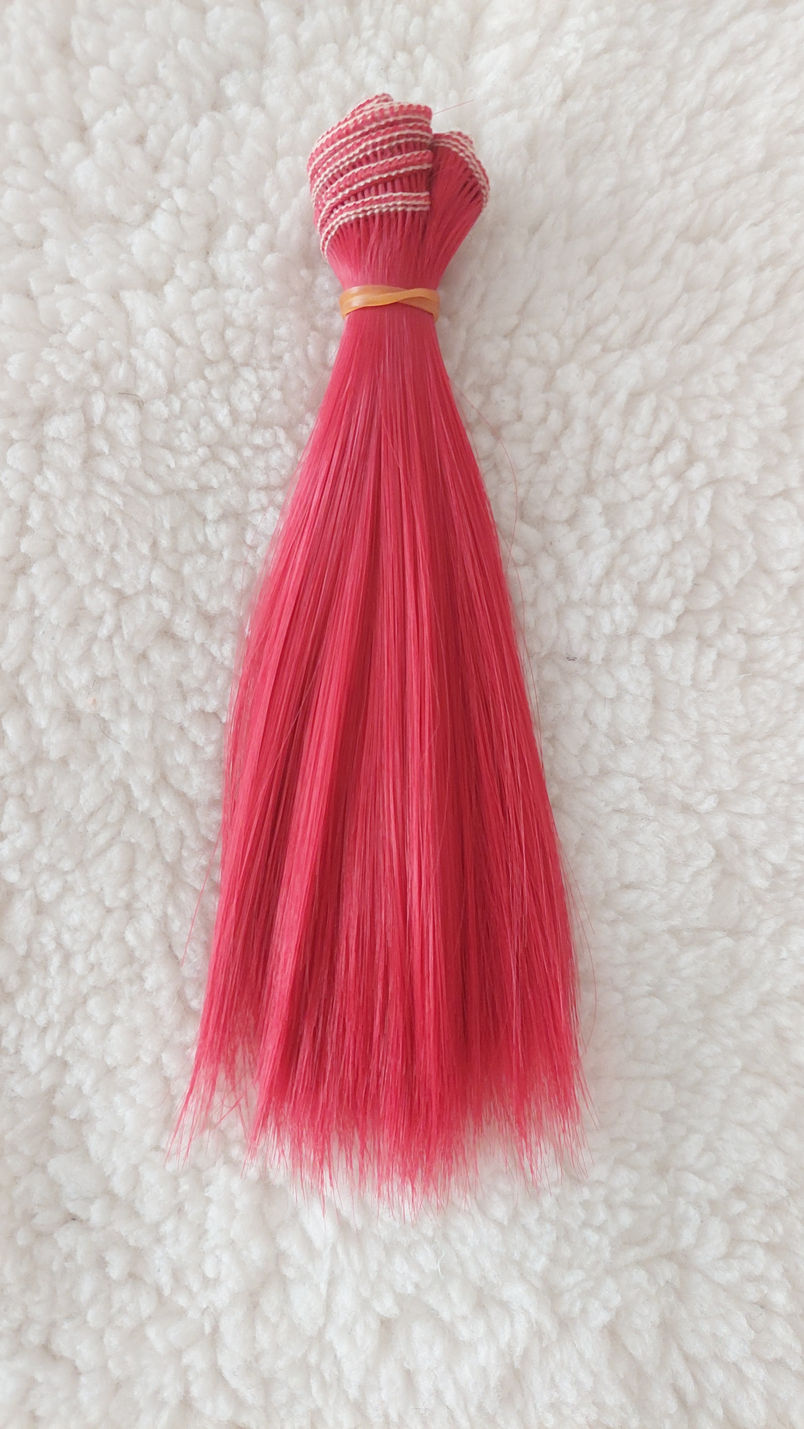 15cm Sentetik Saç Magenta Rengi